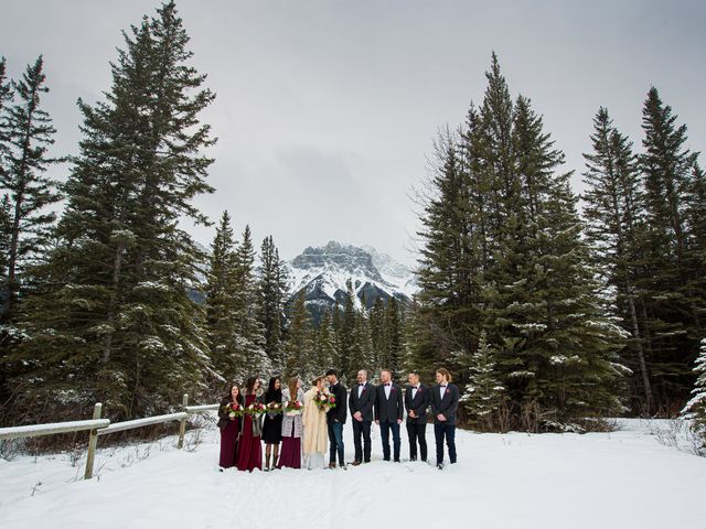 Trent and Kyrstin&apos;s wedding in Canmore, Alberta 45