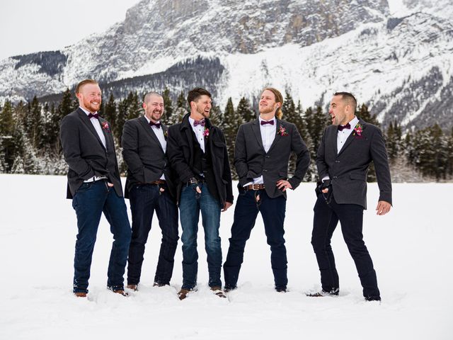 Trent and Kyrstin&apos;s wedding in Canmore, Alberta 53