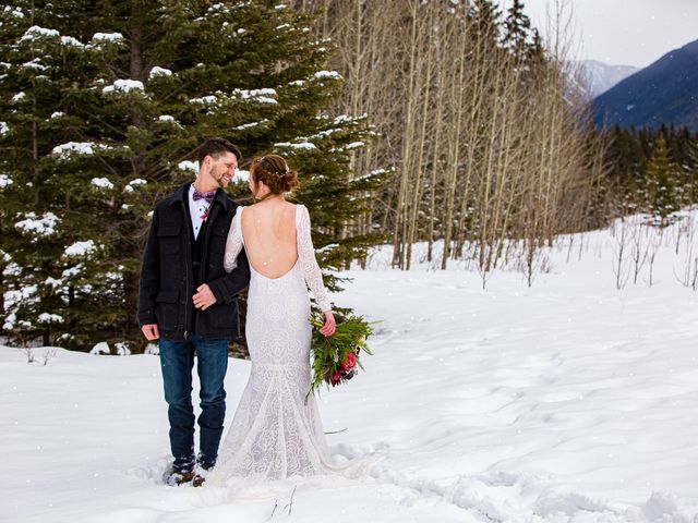 Trent and Kyrstin&apos;s wedding in Canmore, Alberta 78