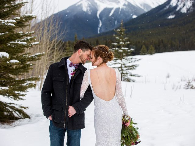 Trent and Kyrstin&apos;s wedding in Canmore, Alberta 81