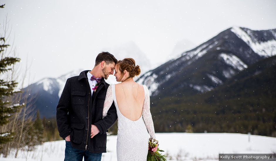 Trent and Kyrstin's wedding in Canmore, Alberta