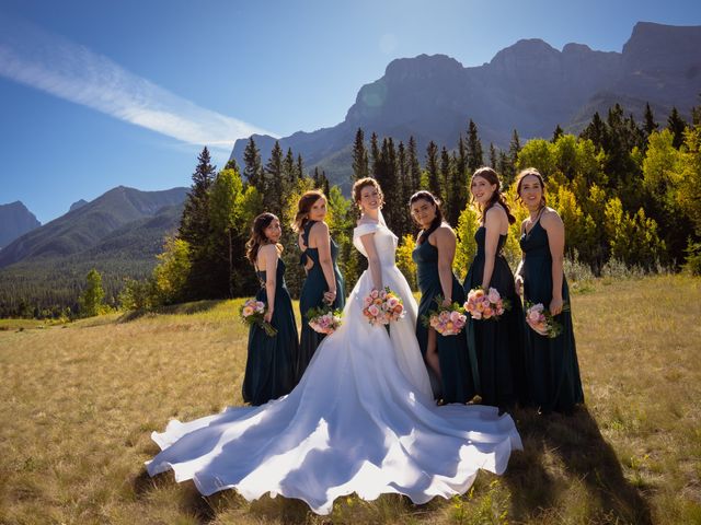 Reg and Shannon&apos;s wedding in Banff, Alberta 35