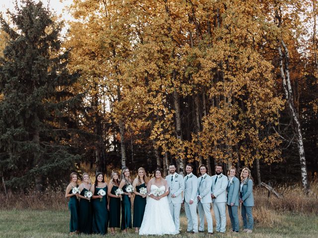 Zac and Morgan&apos;s wedding in Water Valley, Alberta 9