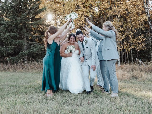 Zac and Morgan&apos;s wedding in Water Valley, Alberta 1