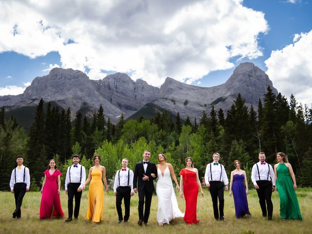 Amanda and Dylan&apos;s wedding in Canmore, Alberta 35