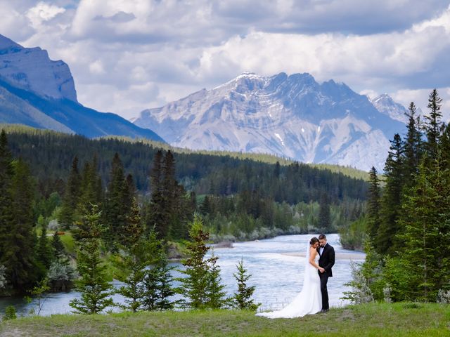 Amanda and Dylan&apos;s wedding in Canmore, Alberta 41