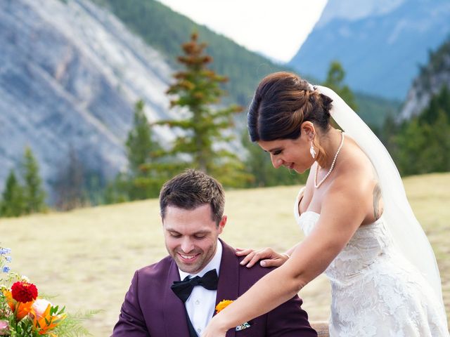 Brad and Ashley&apos;s wedding in Banff, Alberta 76