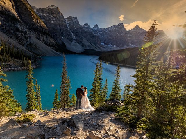 Brad and Ashley&apos;s wedding in Banff, Alberta 2