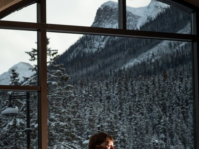 Logan and Chaylea's wedding in Lake Louise, Alberta 12