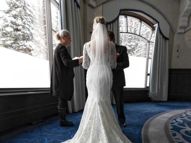 Logan and Chaylea's wedding in Lake Louise, Alberta 15