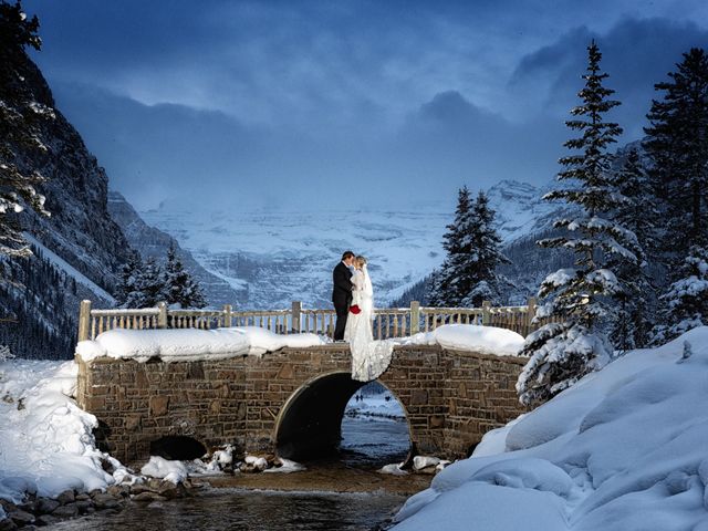 Logan and Chaylea's wedding in Lake Louise, Alberta 1