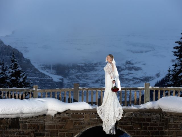 Logan and Chaylea's wedding in Lake Louise, Alberta 29