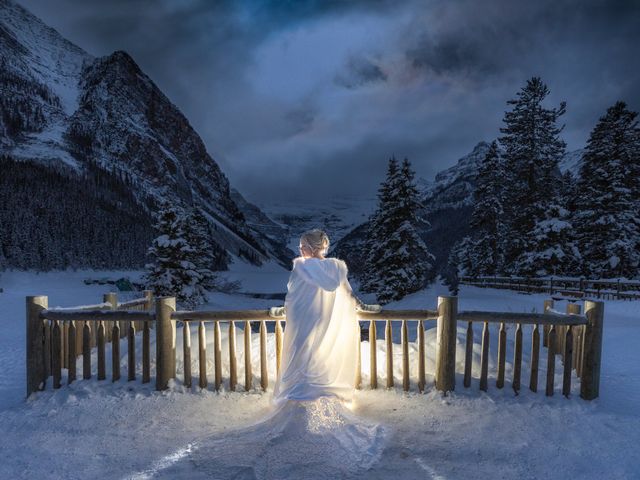 Logan and Chaylea's wedding in Lake Louise, Alberta 30