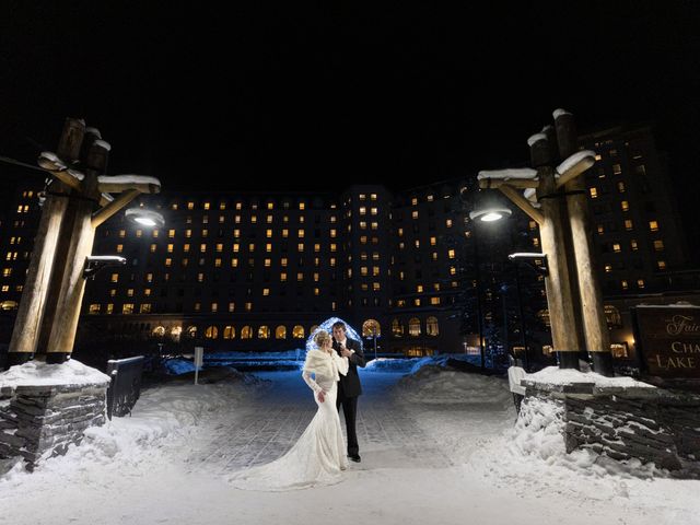 Logan and Chaylea's wedding in Lake Louise, Alberta 2