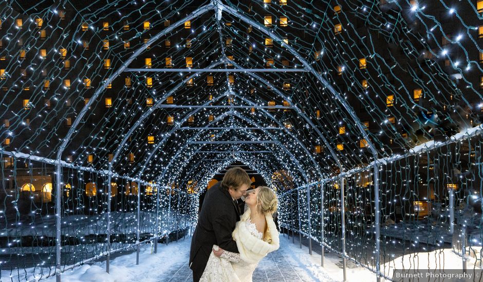 Logan and Chaylea's wedding in Lake Louise, Alberta