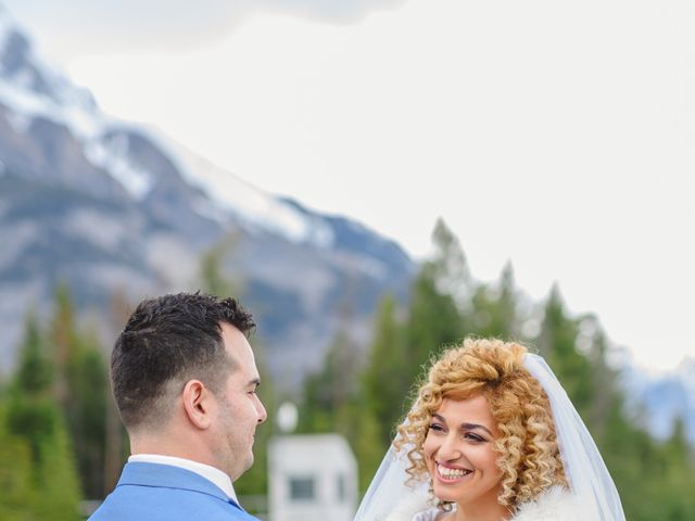 Renan and Isha&apos;s wedding in Banff, Alberta 84