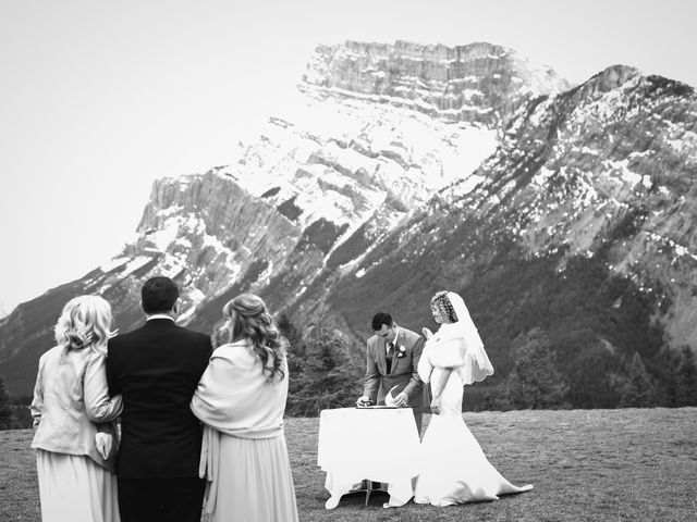 Renan and Isha&apos;s wedding in Banff, Alberta 93