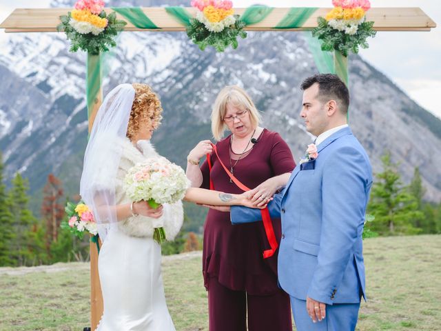 Renan and Isha&apos;s wedding in Banff, Alberta 98