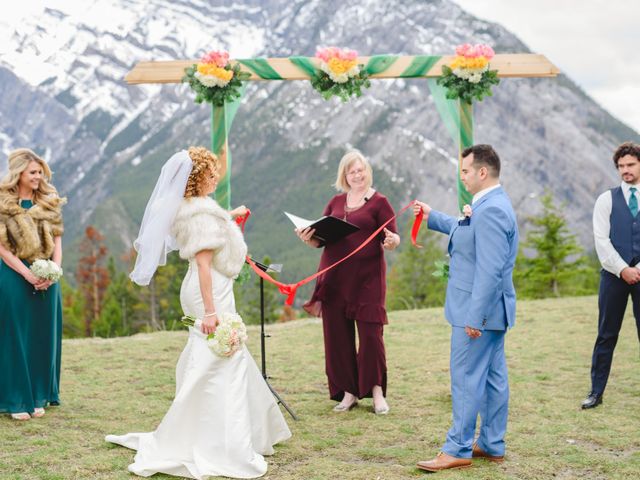 Renan and Isha&apos;s wedding in Banff, Alberta 100