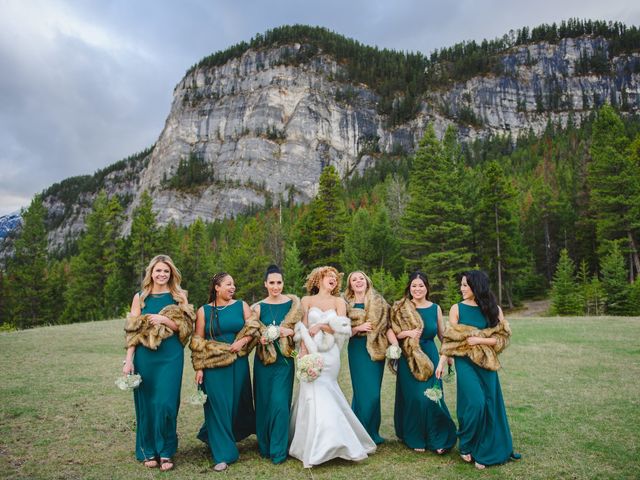 Renan and Isha&apos;s wedding in Banff, Alberta 126