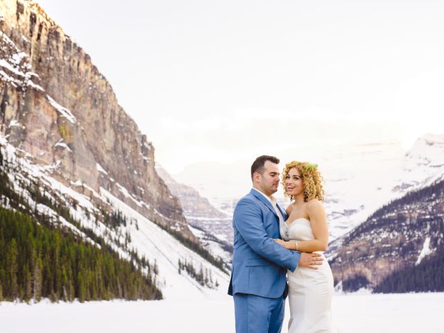 Renan and Isha&apos;s wedding in Banff, Alberta 170