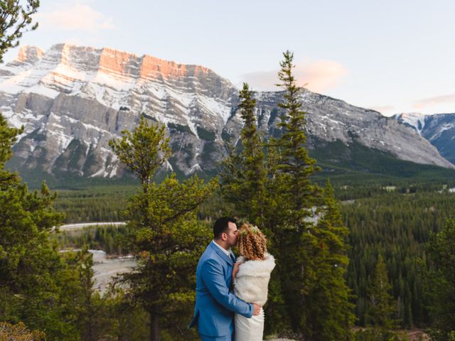 Renan and Isha&apos;s wedding in Banff, Alberta 173