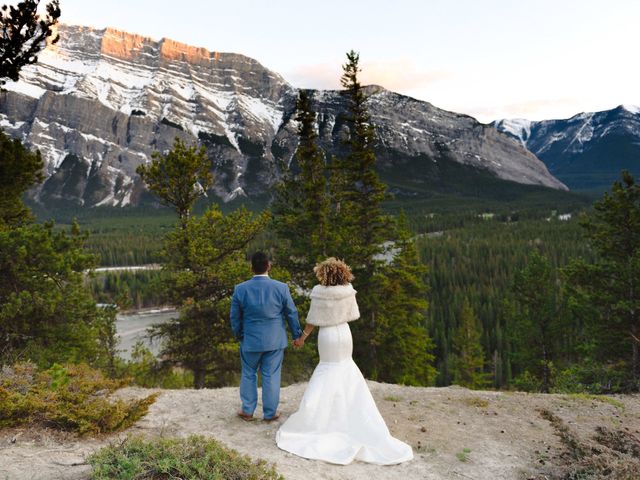 Renan and Isha&apos;s wedding in Banff, Alberta 1