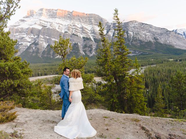 Renan and Isha&apos;s wedding in Banff, Alberta 176