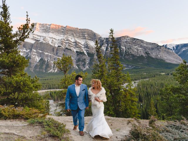 Renan and Isha&apos;s wedding in Banff, Alberta 177