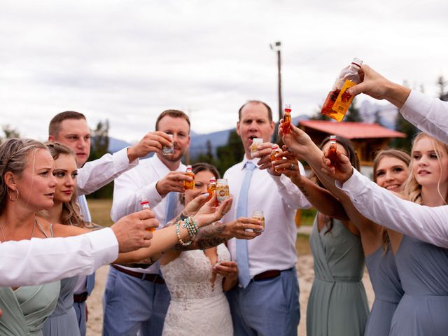 Crystal and Del's wedding in Valemount, British Columbia 76