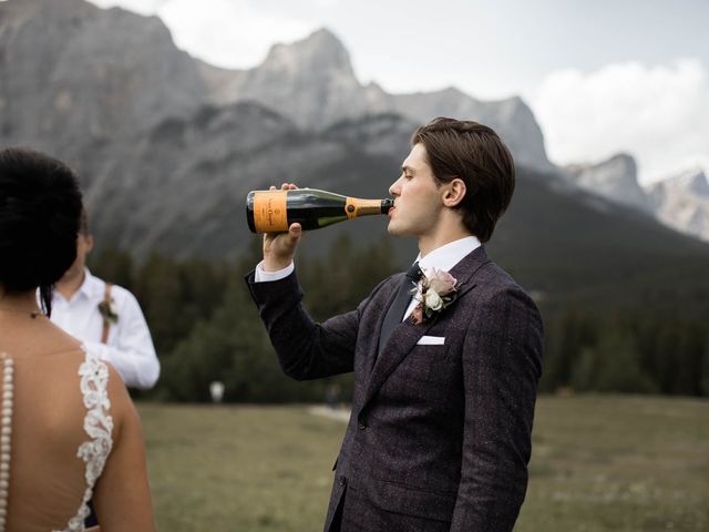 Dysin and Brittney&apos;s wedding in Canmore, Alberta 61