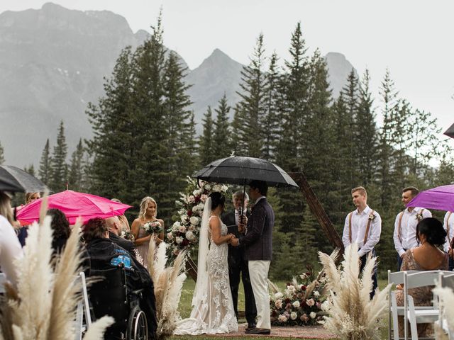 Dysin and Brittney&apos;s wedding in Canmore, Alberta 143