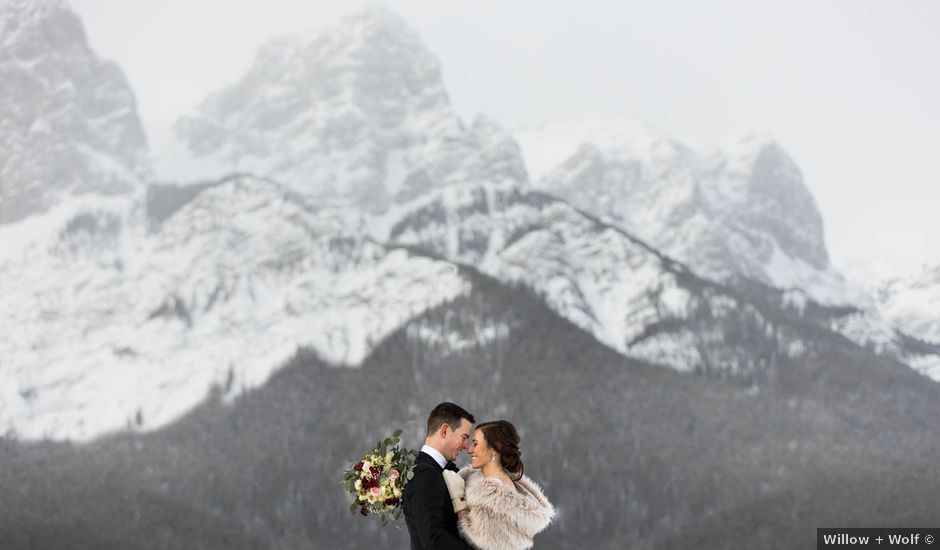 Brent and Sarah's wedding in Canmore, Alberta
