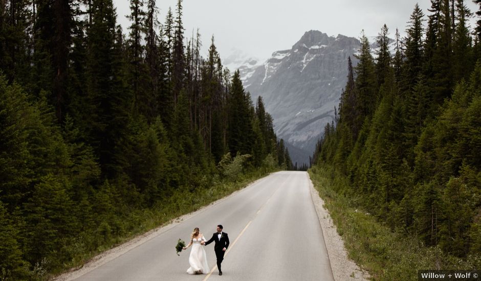 Dane and Robyn's wedding in Field, British Columbia