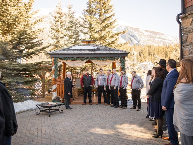 Chris and Katelyn&apos;s wedding in Canmore, Alberta 42