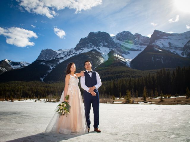 Carson and Lynne&apos;s wedding in Canmore, Alberta 14