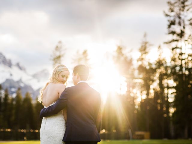 David and Vanessa&apos;s wedding in Canmore, Alberta 76