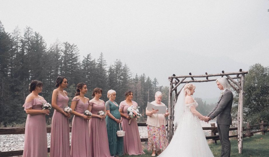 James and Ebony 's wedding in Hope, British Columbia