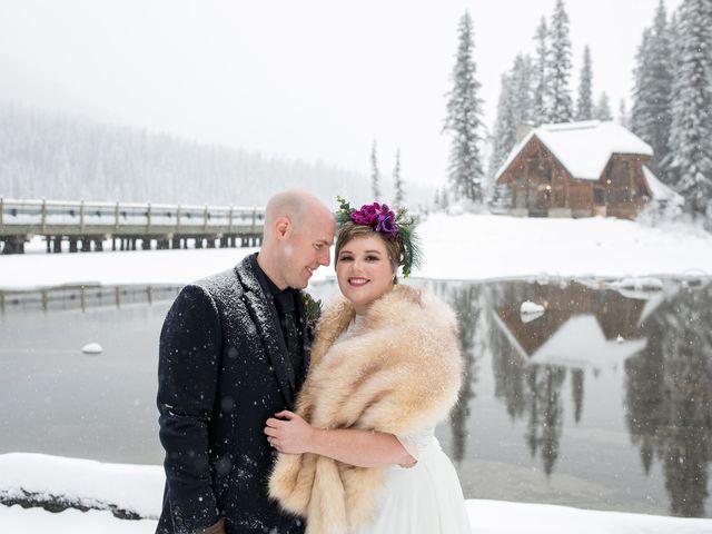 Brad and Lorah's wedding in Field, British Columbia 1