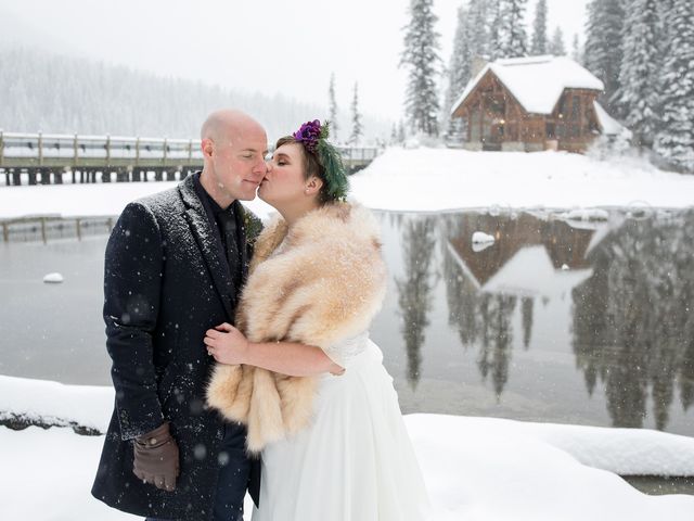 Brad and Lorah's wedding in Field, British Columbia 3