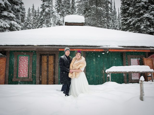 Brad and Lorah's wedding in Field, British Columbia 2