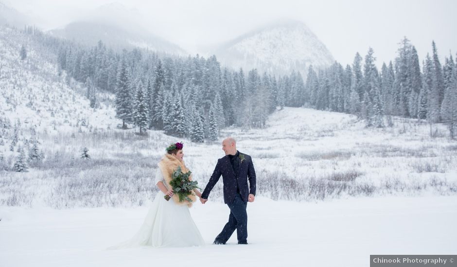 Brad and Lorah's wedding in Field, British Columbia
