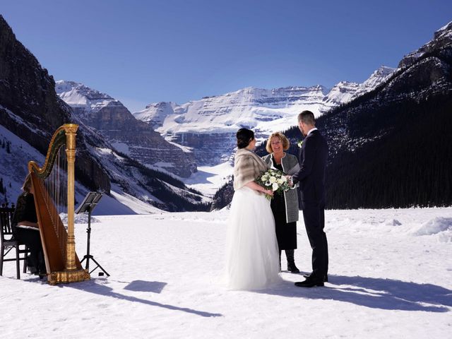 Michael and Kimberly&apos;s wedding in Lake Louise, Alberta 11