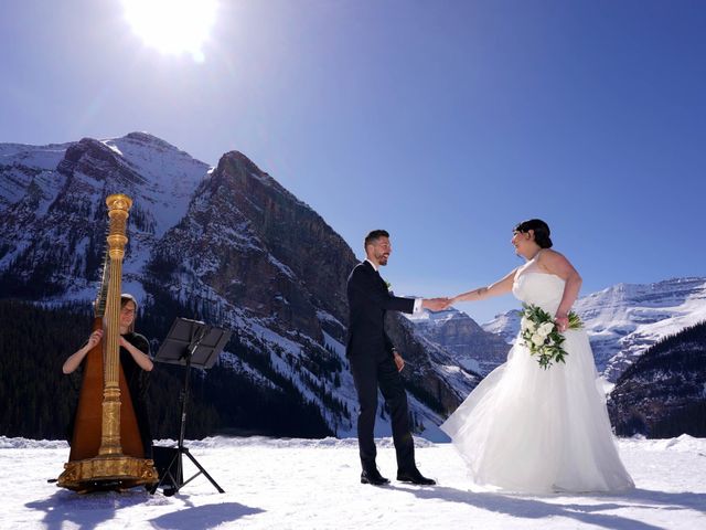 Michael and Kimberly&apos;s wedding in Lake Louise, Alberta 16