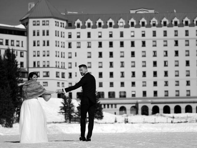 Michael and Kimberly&apos;s wedding in Lake Louise, Alberta 19