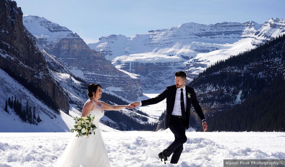 Michael and Kimberly's wedding in Lake Louise, Alberta