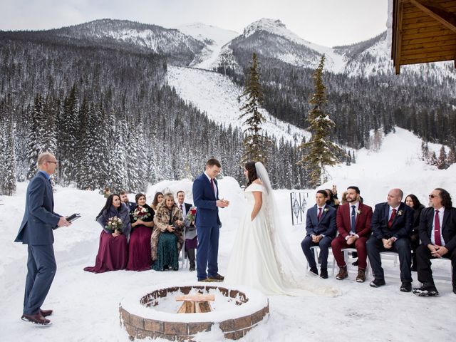 Matthew and Brook&apos;s wedding in Field, British Columbia 11