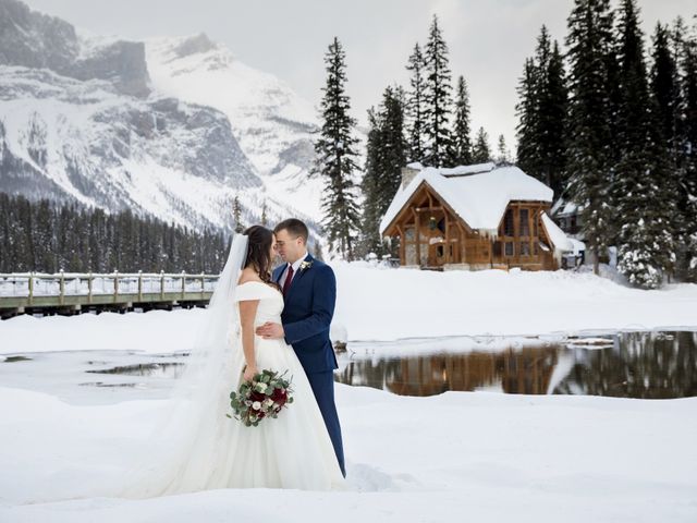 Matthew and Brook&apos;s wedding in Field, British Columbia 20