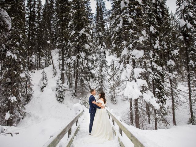 Matthew and Brook&apos;s wedding in Field, British Columbia 27
