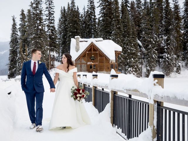 Matthew and Brook&apos;s wedding in Field, British Columbia 28